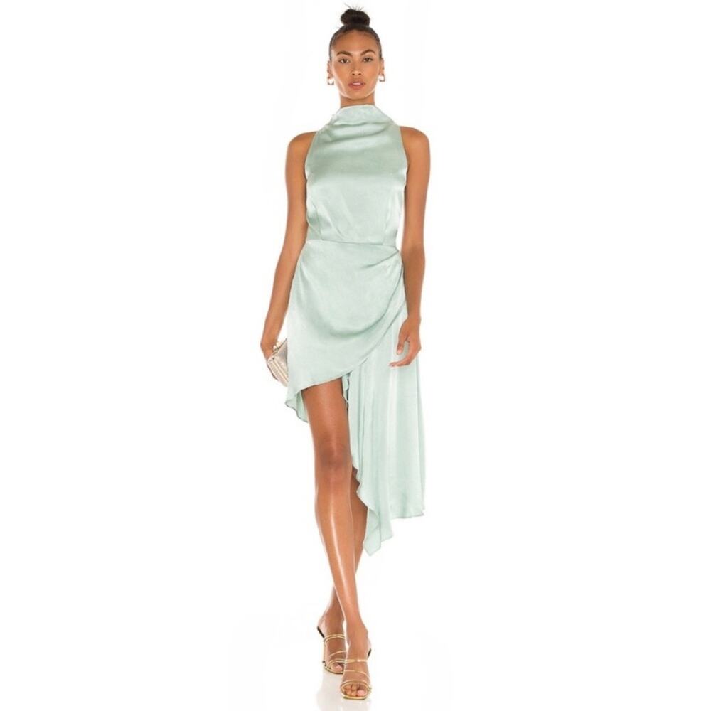 ELLIATT Green Asymmetrical Alaia Dress NEW